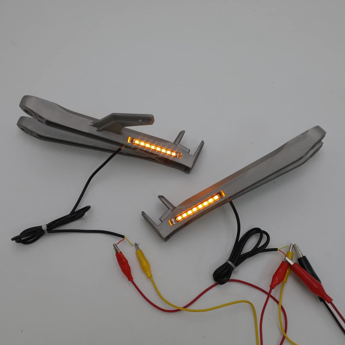 Silver Rear Passenger Footrest Rearsets Bracket With Led Turn Signal Light For 05-06 Hond Cbr600rr Mt390-011a-sr