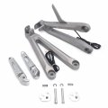 Httmt- Led Turn Signal Light Silver Rear Passenger Footrest Rearsets Bracket Compatible With 05-06 Hond Cbr600rr P N