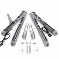Httmt- Led Turn Signal Light Silver Rear Passenger Footrest Rearsets Bracket Compatible With 05-06 Hond Cbr600rr P N