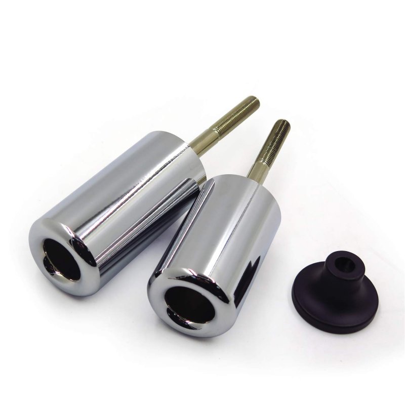Motorcycle Frame Slider Crash Protector For 2005 2006 Kawasaki Ninja Zx-6r Zx6r Chrome P N Mt219-034a-cd