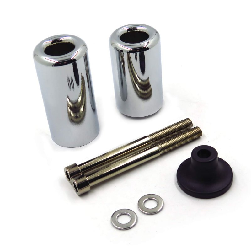 Motorcycle Frame Slider Crash Protector For 2005 2006 Kawasaki Ninja Zx-6r Zx6r Chrome P N Mt219-034a-cd