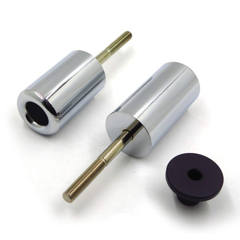 Motorcycle Frame Slider Crash Protector For 2005 2006 Kawasaki Ninja Zx-6r Zx6r Chrome P N Mt219-034a-cd