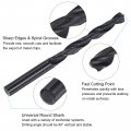 Uxcell Tap And Drill Bit Set 7 16-20 Unf Thread 25 64 Black Oxide Twist Straight Flute Tapping Threading Repair Tool Kit
