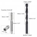 Uxcell Tap And Drill Bit Set 7 16-20 Unf Thread 25 64 Black Oxide Twist Straight Flute Tapping Threading Repair Tool Kit