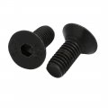 Uxcell 10pcs M5x12mm Flat Countersunk Head Hex Socket Left Hand Thread Bolt Din7991