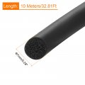 Uxcell Foam Rubber Weather Seal Strip 7mm 0 28 Diameter X 10 Meters 32 81ft Long Round Epdm Solid For Reduce Noise Shock