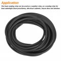 Uxcell Foam Rubber Weather Seal Strip 7mm 0 28 Diameter X 10 Meters 32 81ft Long Round Epdm Solid For Reduce Noise Shock