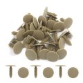 Uxcell 30pcs 7mm X 25mm 28mm Car Plastic Trim Door Panel Retainer Clips Rivet Beige