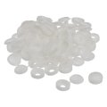 100pcs 6mm Hinged Screw Cover Caps Plastic Fold Snaps Washer Flip Protection Cover For M4 M5 M6 Screws Light Gray 