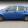 For 2009-2015 Chevy Aveo Hatchback 8pc With Triangle Piece Stainless Steel Chrome Pillar Post Trim 