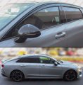 Premium Kdm Low Profile Style Smoke Tinted Window Visor Rain Guard W Clips Black Trim Compatible For 2021-2022 Kia K5 All