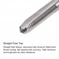 Uxcell 6-40 Unf Straight Flute Thread Tap And 2 9mm Twist Drill Bit Set Titanium Plated 6542 High Speed Steel Drilling Machine