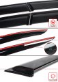 Premium Low Profile Window Visor Rain Guard Deflector Compatible For 2023 2024 Toyota Prius Prime Xw60