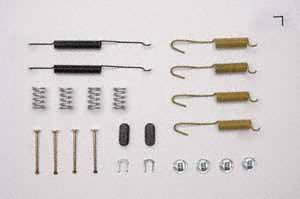 H7249 Professional Grade Drum Brake Hardware Kit For Truck Van Suv Rear Position Silver Metal Finish