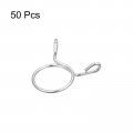 Uxcell Fuel Line Hose Clips 50pcs 20mm Id Fit 21 5-22mm Od 304 Stainless Steel Water Pipe Air Tubing Spring Clamps For