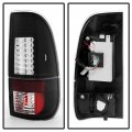 Acanii For 1997-2003 Ford F150 99-07 F250 F350 F450 Sd Black Led Tail Lights Brake Lamps Pair Set Driver Passenger