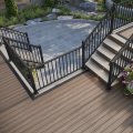 Deckorators 2-1 In X 2 39 Textured Black Aluminum Horizontal Post Kit