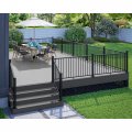 Deckorators 2-1 In X 2 39 Textured Black Aluminum Horizontal Post Kit