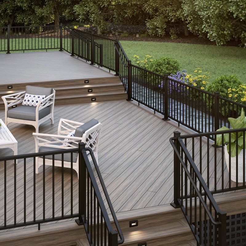 Deckorators 2-1 In X 2 39 Textured Black Aluminum Horizontal Post Kit