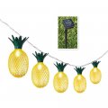 Pineapple Solar String Lights 15ft 20 Led Waterproof Fairy For Outdoor Garden Patio Wedding Birthday Decoration 2 Pack Warm 
