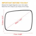Uxcell Car Left Driver Side Heated Mirror Glass Replacement W Backing Plate For Nissan Altima 2013-2018