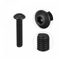 Uxcell M5x30mm Hex Socket Button Head Cap Bolts Screws Alloy Steel 50pcs