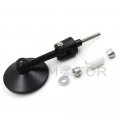 Httmt Mt079a-25- Round Bar End 1 25mm Mirrors Adjustable Foldable Compatible With H-d Black