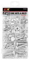 Performance Tool W5334 240pc Zinc Nuts Bolts Assortment With Case 