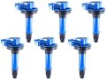 Blue Ignition Coil Kit Set Of 6 For 2013-2015 Ford Explorer 3 5l V6 Turbocharged 