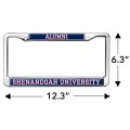 Shenandoah University Alumni Logo Full Size Standard License Plate Metal Frame