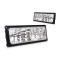 Turn Signal Parking Light Assembly For Gmc K2500 Suburban 1999 2000 Crystal Project With Black Trim Set Of 2 Gm2811104