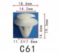Autobahn88 Door Trim Panel Clip Compatible With Mazda Toyota Oem 992740822 6258114020 Pack Of 20