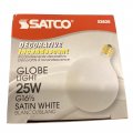 Satco S3285-25 Watt G16 1 2 Incandescent Bulbs Pack Of 25