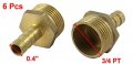 Uxcell 3 4 Pt Male To 10mm Hose Barb Air Water Quick Coupler Fitting 6 Pcs