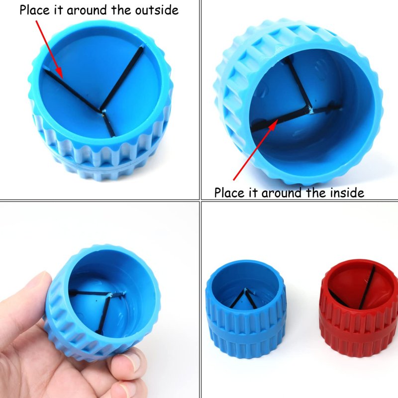 Inner Outer Pipe And Tube Deburring Reamer Chamfer Tool For Pvc Ppr Copper Brass Aluminum Tubes 3 16 To 1 2 In Piece Set