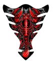 10 5 Tall X 8 6 Wide Can Am Can-am Spyder F3 Scorpion Red Motorcycle Tank Pad Protector Universal Suzuki Kawasaki Honda Yamaha 