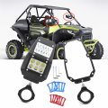 Httmt- 1 75 -2 Roll Cage Rear View Side Mirrors W Led Lights Compatible With Utv Polaris Rzr P N Utv-015-bk