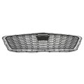 Bumper Grille Grill W O Camera Front Upper For Cadillac Xt4 2021-2023 84536239 84658410 84504262 Chrome Black 