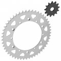 Caltric Front And Rear Sprockets Kit Compatible With Yamaha Yz125 1987 1993 1994 1995 1996