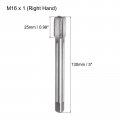 Uxcell Metric Thread Tap M16 X 1 H2 130mm Extra Long Straight Flute Screw Milling Machine Taps Threading Tapping Repair Tool