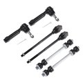6pcs Front Suspension Kit Inner Outer Tie Rod End And Sway Bar Link For Cadillac Escalade Esv Ext Chevy Silverado Suburban 