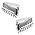 Chrome Door Mirror Cover Overlay For 2013 2015 Chevy Malibu 2 Piece Set Triple Plated Abs Plastic Silver Covers 
