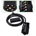Rv 7 Way Plug Inline Pre Wired Trailer Cord Junction Box With 12 Ft Cable Heavy Duty Wire For Camper Vans And Motor Homes
