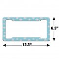 Cute Cloud Pattern License Plate Tag Frame
