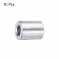 Uxcell 10pcs Aluminum Spacer 4 Bore X 2 Od 5 8 Length Screw Standoff Bushing Plain Finish Round Metal For 1 Id Screws Bolts And