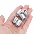 Uxcell 10pcs Aluminum Spacer 4 Bore X 2 Od 5 8 Length Screw Standoff Bushing Plain Finish Round Metal For 1 Id Screws Bolts And