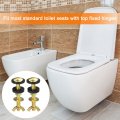 Uxcell 4pcs Toilet Tank To Bowl Bolts Repair Kit With Nuts Rubber Washers Gaskets Bathroom Screw Gold