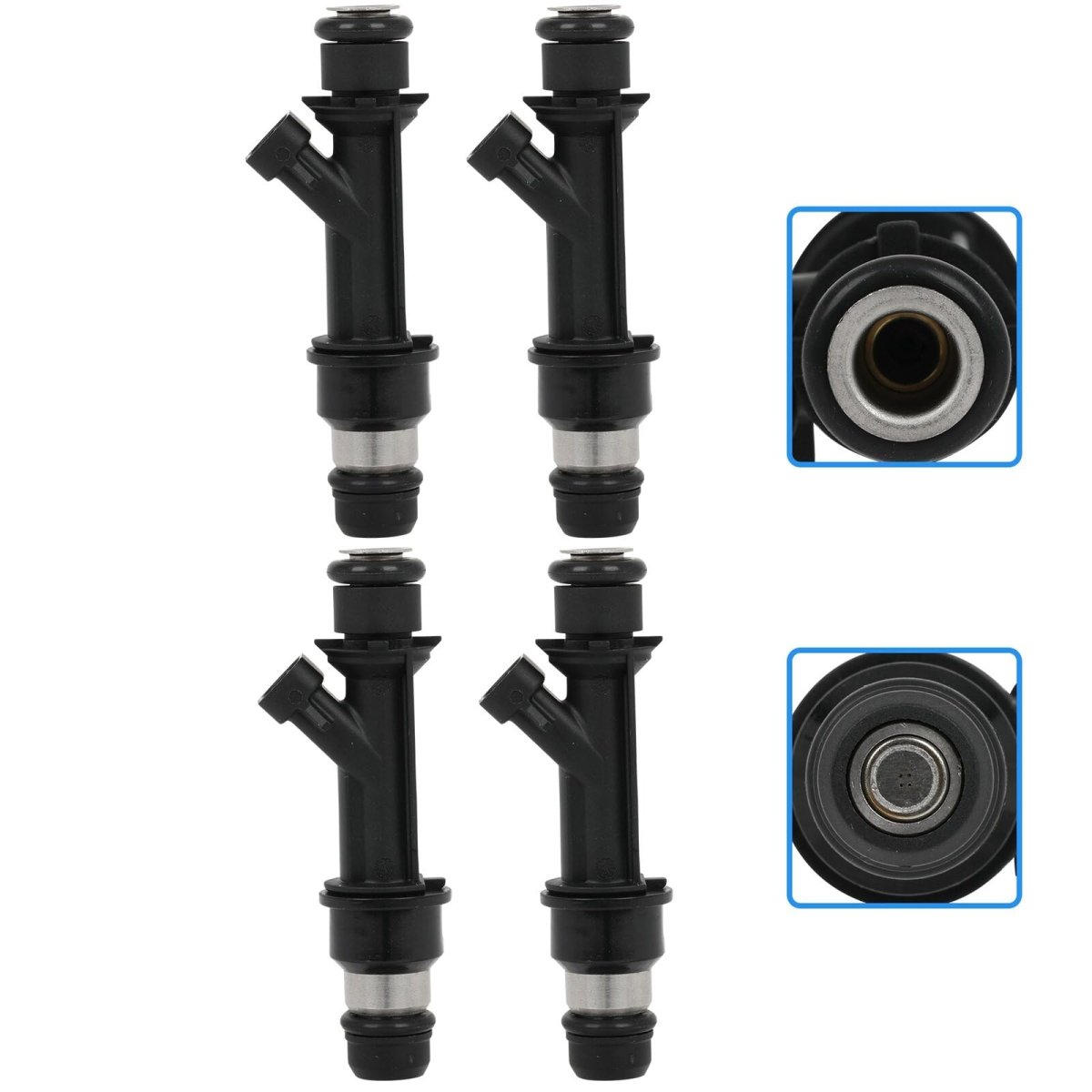 4pcs Fuel Injectors Compatible For 2004-2005 Chevrolet Aveo Pontiac Wave 2005 Wave5 Suzuki Swift Replace Fj720 Injector 4 Holes