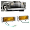 Hecasa Pair Turn Signal Light Halogen For 1947-1953 Chevrolet Chevy Truck 12v Parking Lamp Driver And Passenger Side Front 