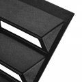 Kuafu Rear Window Louver Compatible With 2010-2016 Hyundai Genesis Coupe Windshield Sun Shade Cover Abs Matte Black 1pc
